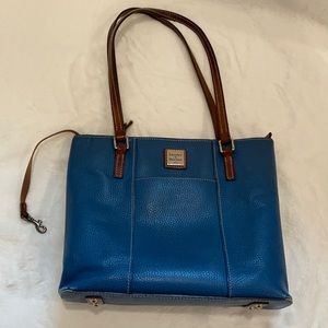 Dooney and Bourke Pebble Grain Tote-Blue